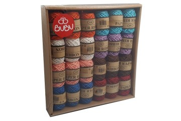 Bu-Bu Renkli Jüt İp 10M 6 Natural+18 Renkli BUBU-KI0003