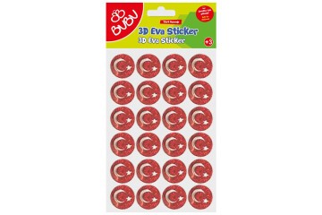 Bu-Bu Simli Eva Sticker Ay Ve Yıldız BUBU-STS047