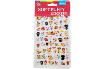 Bu-Bu Soft Puffy Stickers Cats 10.9x20.5 BUBU-SWP-1012A