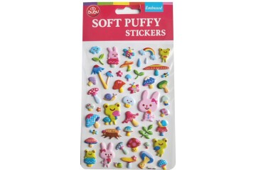 Bu-Bu Soft Puffy Stickers Forest Life 10.9x20.5 BUBU-SWP-1009B
