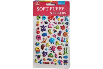 Bu-Bu Soft Puffy Stickers Monster 10.9x20.5 BUBU-SWP-1008A