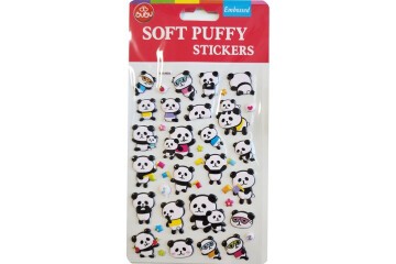 Bu-Bu Soft Puffy Stickers Panda 10.9x20.5 BUBU-SWP-1007B