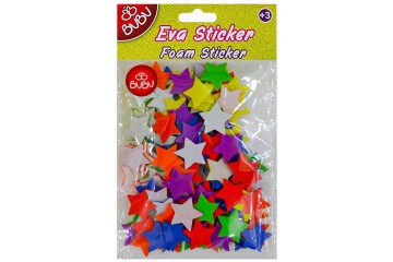 Bu-Bu Sticker Eva Yıldız Orta 12 Li BUBU-STS039