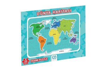 Ca Games Dünya Haritası Frame Puzzle Cafrm-10200
