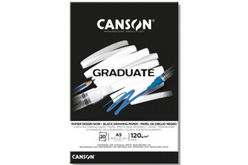 Canson Çizim Bloğu Graduate Cangrad Siyah 20 Syf A5 120 GR