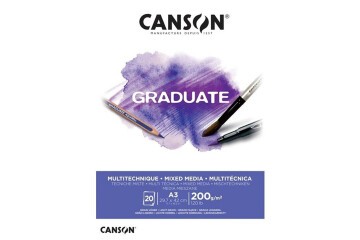 Canson Çizim Bloğu Graduate Mıx Medıa Beyaz 20 Syf A3 200 GR