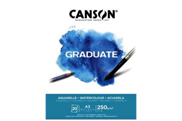 Canson Sulu Boya Bloğu Graduate 20 Syf A3 250 GR