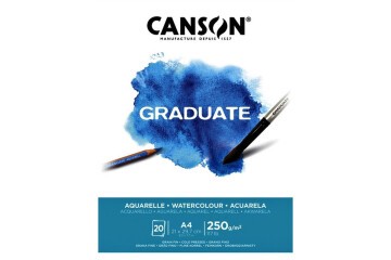 Canson Sulu Boya Bloğu Graduate 20 Syf A4 250 GR