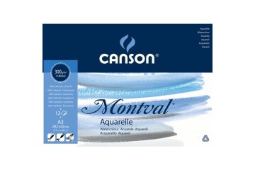 Canson Sulu Boya Bloğu Pad Canmontv 12S A3 300 GR