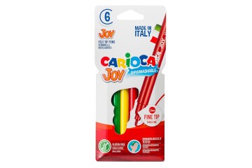 Carioca Joy Süper Yıkanabilir Keçeli Boya Kalemi 6 Lı