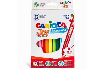 Carioca Keçeli Boya Kalemi Joy Süper Yıkanabilir 12 Li 40614