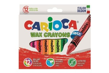 Carioca Pastel Boya Wax Maxı Yıkanabilir 12 Li 42369