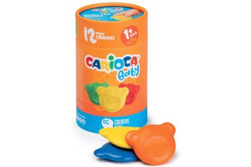 Carioca Teddy Bebek Crayons 12 Li 1+yaş 43957