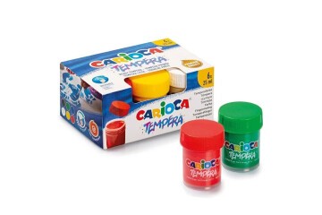 Carioca Tempera Suluboya Süper Yıkanabilir 6 Renk 25 ML 40422