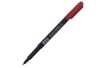 Cassa Asetat Kalemi Permanent Marker S Seri Kırmızı 8726