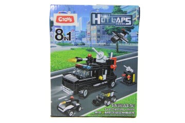 Ctoy Oyuncak Blok Mini Polis Arabaları