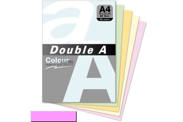 Double A Renkli Kağıt 25 Lİ A4 80 GR Pastel Flamingo