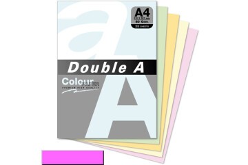 Double A Renkli Kağıt 25 Lİ A4 80 GR Pastel Pembe