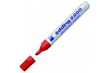 Edding Markör Permanent Kesik Uçlu 1-5 MM Kırmızı 2200