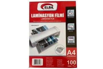 Elba Laminasyon Filmi A4 100 MIC 216x303