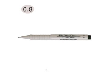 Faber-Castell Çizim Kalemi Ecco Pigment 0.8 MM Siyah 16 68 99