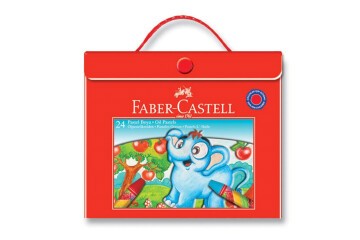 Faber-Castell Pastel Boya Plastik Çantalı 24 Renk