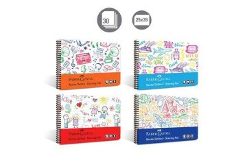 Faber-Castell Resim Defteri Plastik Kapak 2023 25x35