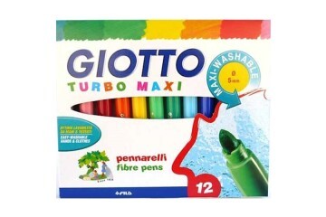 Giotto Keçeli Boya Kalemi Jumbo Turbo Maxi 12 Renk 454000