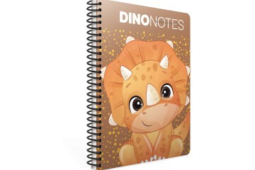 Gıpta Dıno Notes Spiralli Karton Kapak Defter A4 80 Kareli
