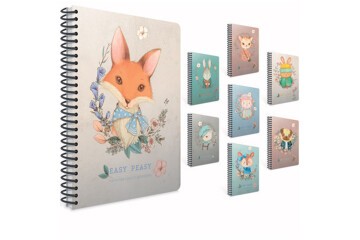 Gıpta Easy Notes Spiralli karton Kapak Defter A4 80 YP Kareli
