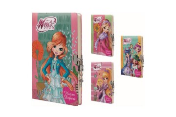 Gıpta Hatıra Defteri Wınx Kilitli İp.Dkş.Sert Kapak 14x20 96 YP