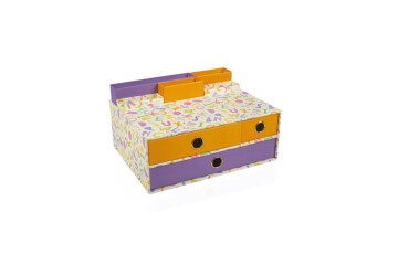 Gıpta Masa Üstü Set Alphabet 3 Çekmeceli Multi