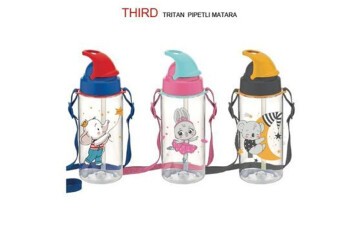 Gıpta Matara Thırd Tritan Desenli Pipetli 500 CC K7511
