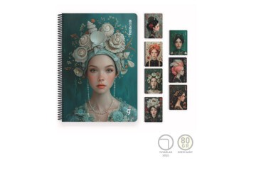 Gıpta Note Persona Spiralli Sert Kapak Defter 17x24 100 Yp.Çizgili