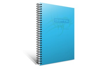 Gıpta Spiralli Defter Eko Plastik Kapak Kareli 120 YP A4 2036