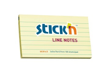 Gıpta Stıckn 76x127 Pastel Sarı Çizgili 100yp