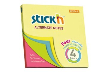 Gıpta Stıckn Ypş. Not Kağ. Neon 4 Rnk 76x76 100 YP