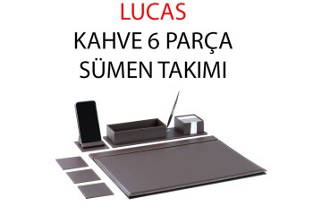 Gıpta Sümen Takımı Lucas 6 Parça Kahve 4-8128000-2071