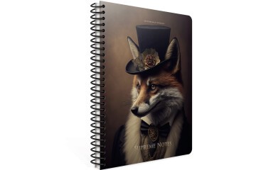 Gıpta Supreme Notes Spiralli Sert Kapak Defter 17x24 120 YP Kareli