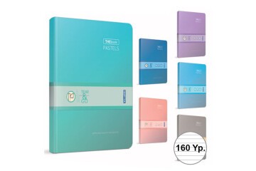 Gıpta Thebook Pastels İp.Dkş.Sert Kapak Defter 20x28 160 YP Kare