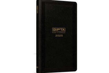 Gıpta Ticari Ajanda Dikişli Sert Kapaklı 17x33 118-TCK