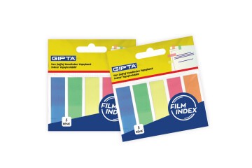 Gıpta Yapışkan Not-Film Ayraç 5x12x45mm 25 Yp Neon 5 Renk