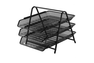 Globox Evrak Rafı Metal 3 LÜ Siyah 6255