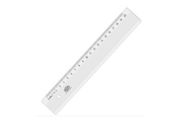 Hatas Geniş Plastik Büro Cetveli 20 Cm 00150