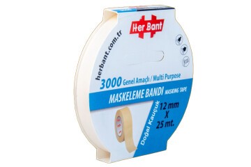 Her Bant Krepe (Maskeleme) Bantı 12 MMx25 Mt 3000