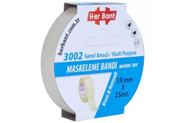 Her Bant Krepe (Maskeleme) Bantı 18 MMx25 Mt 3002