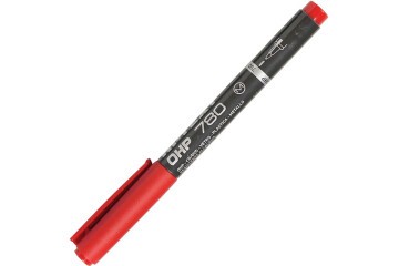 Hi-Text Asetat Kalemi Permanent M Seri Kırmızı 780