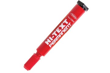 Hi-Text Markör Permanent Yuvarlak Uçlu Kırmızı 830PB