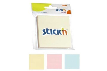 Hopax Stıckn Yapışkanlı Not Kağıdı 3 Blok 150 YP 76x76 3 Pastel Renk 21092