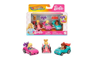 Hot Wheels Racerverse barbie 3 Lü Araba Seti